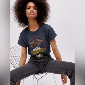 LEE X DAYDREAMER WESTERN TOUR TEE IN VINTAGE BLACK